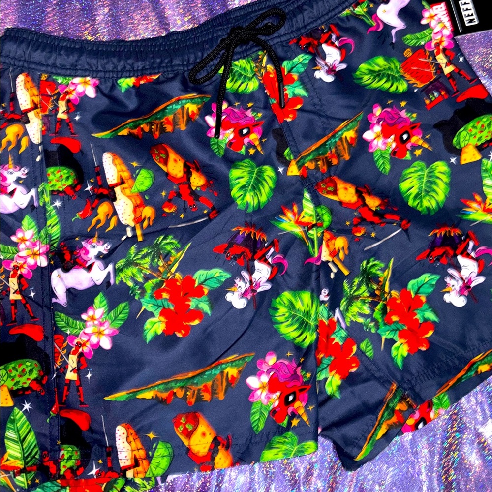 NEFF Deadpool Swim Trunks